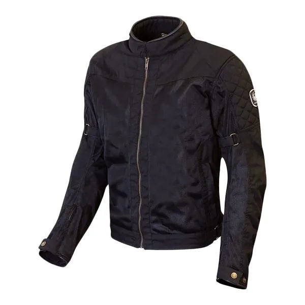 MERLIN Mens Motorcycle Textile Jacket Chigwell Lite Black