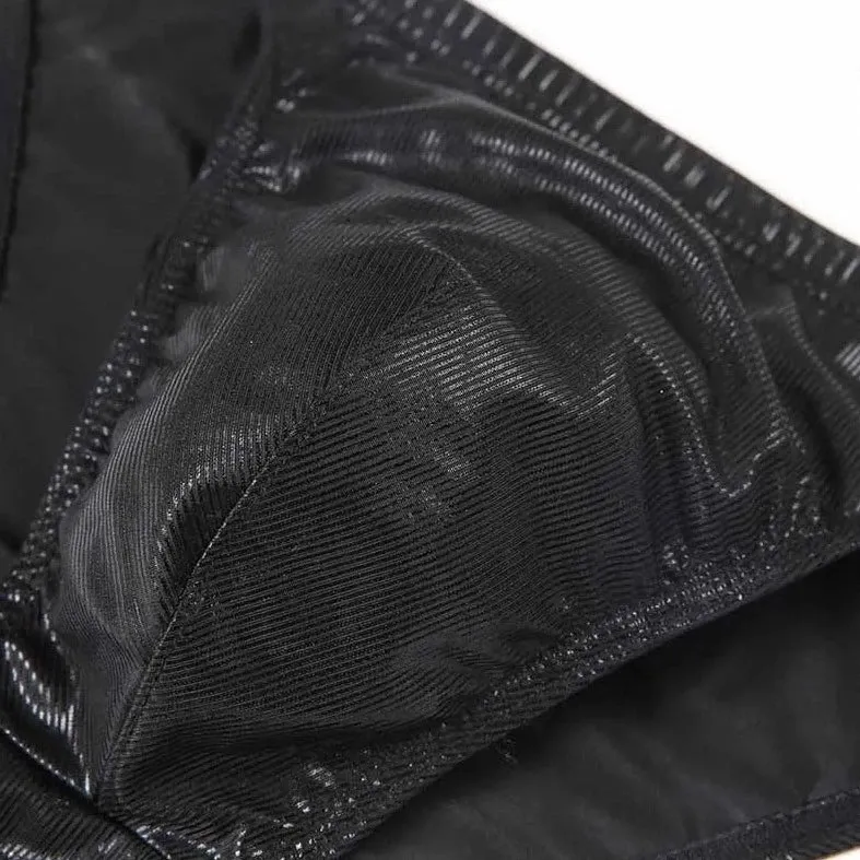 Metallic Stage Star Sleeveless Crop Top & Briefs (2-Piece Set)