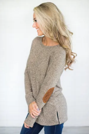Mocha Button Down Tunic Top