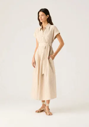 Mos the Label - Francisca Shirt Dress - Sable Stripes