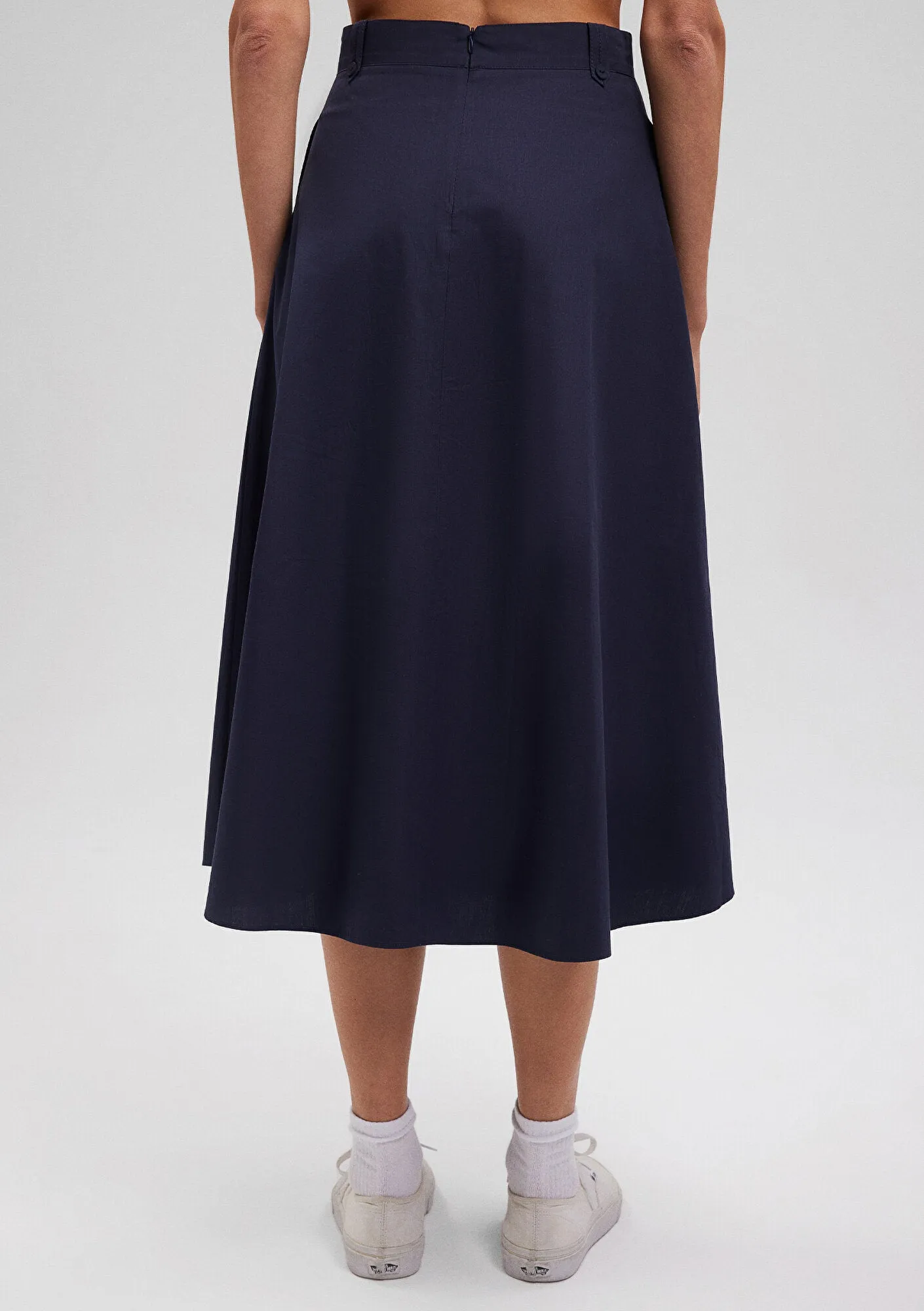 Navy Midi Skirt