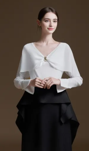 Nelly Straight Ruffled Melani Midi Skirt