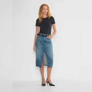 NEW Aritzia Denim Forum • $110 The 90s Halle Denim Skirt • Size 25