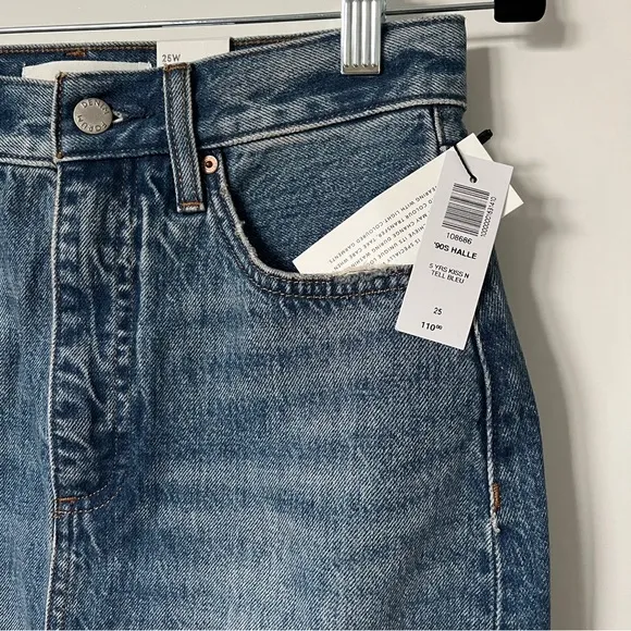 NEW Aritzia Denim Forum • $110 The 90s Halle Denim Skirt • Size 25