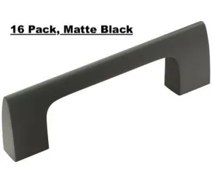 New in package! Amerock BP55364MB Riva 3 in (76 mm) Center-to-Center Matte Black Cabinet Pulls, 16 Pack! Retails $160 
