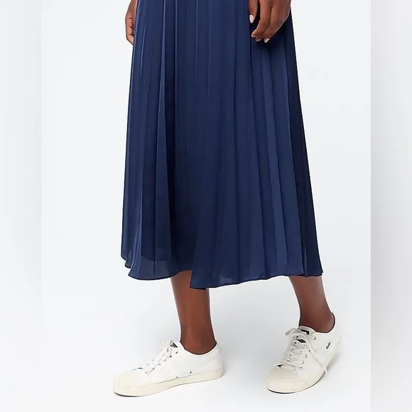 NEW / J.Crew Pleated midi skirt / B003
