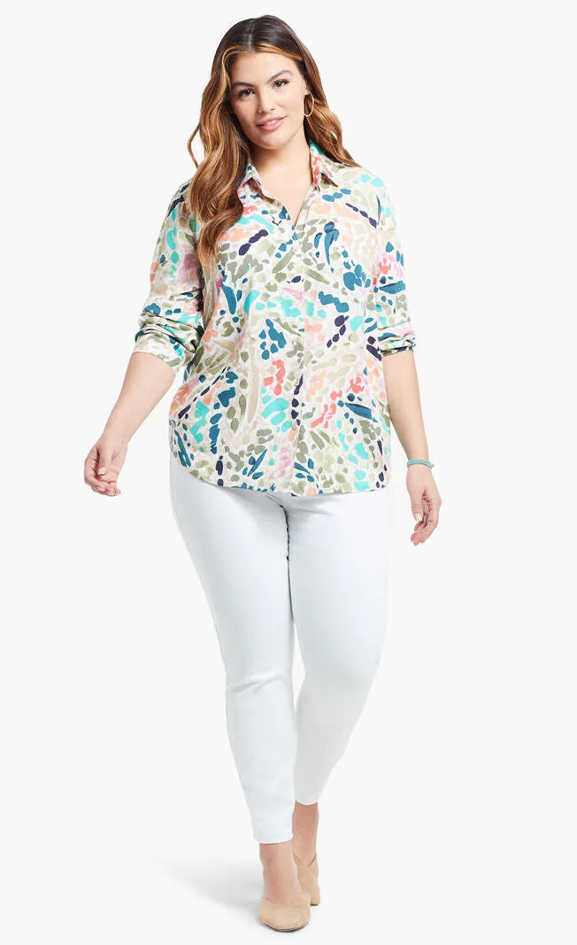 Nic Zoe Color Splash Shirt - Plus