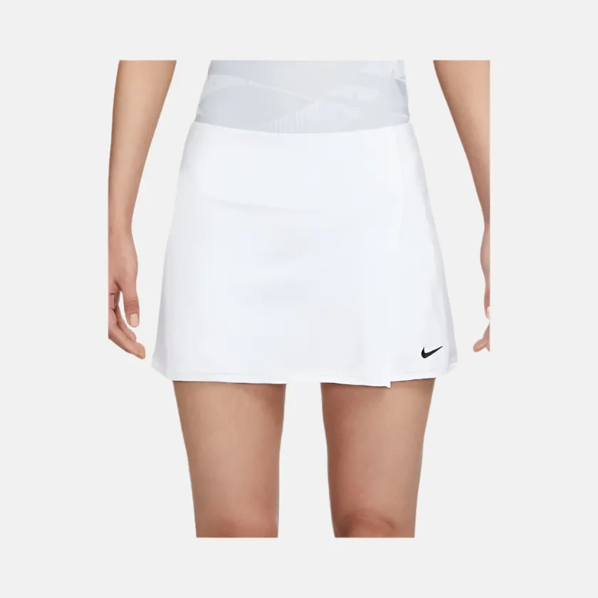 Nike Victory Dri-FIT Straight Women's Tennis Skirt -White/Black