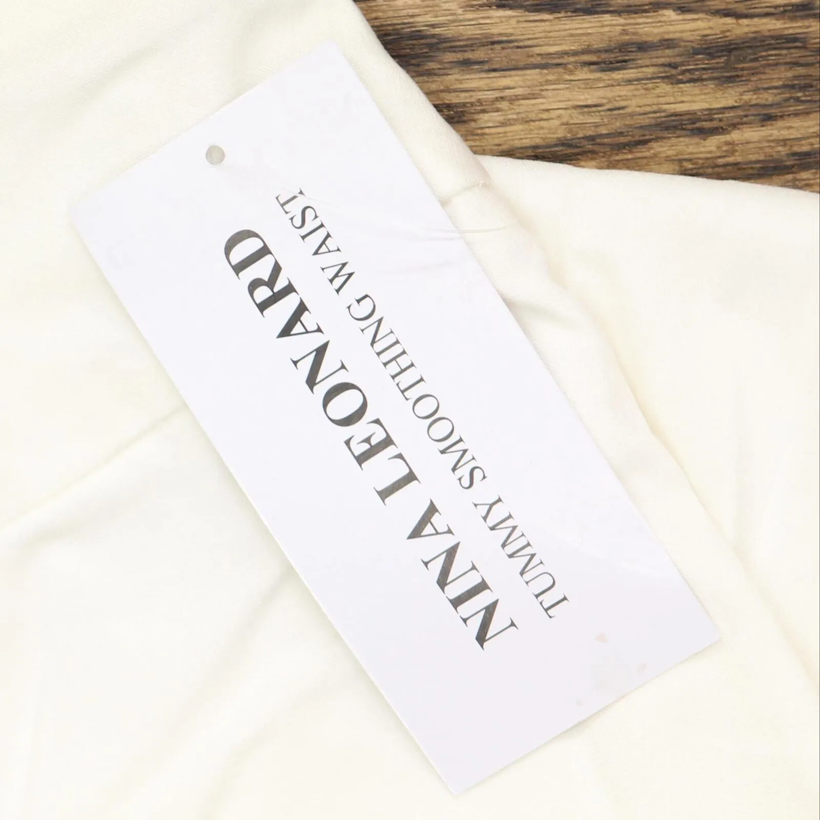 Nina Leonard Womens Pull-On Stretch Scallop-Hem Cropped Pant Ivory White 2X