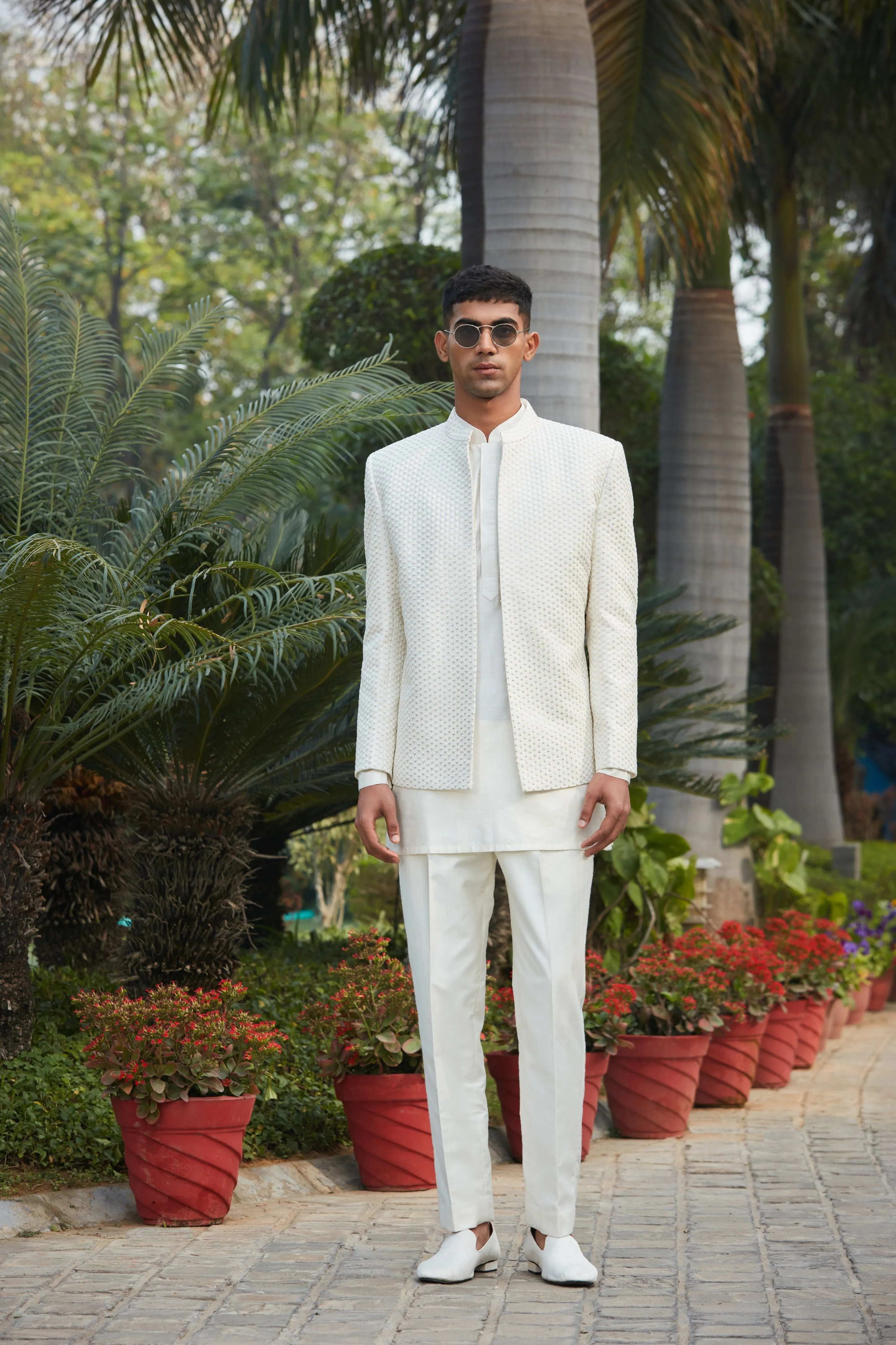 Nirvana Open Jacket With Kurta Set