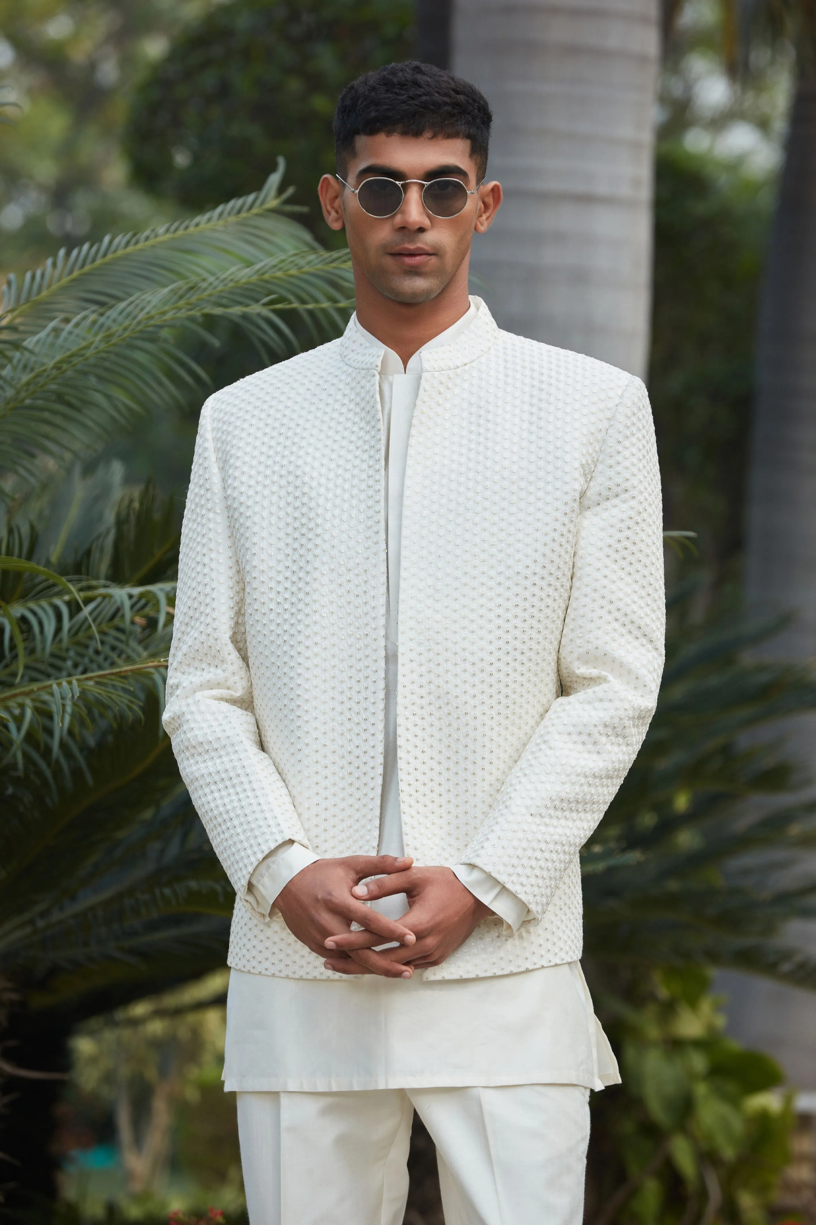 Nirvana Open Jacket With Kurta Set
