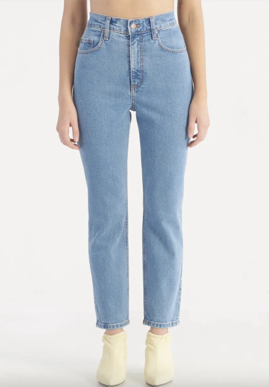 NOBODY DENIM Frankie Jean Ankle Stretch - Ether Blue
