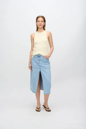 Nova rib tank top 4268 - Butter Cream