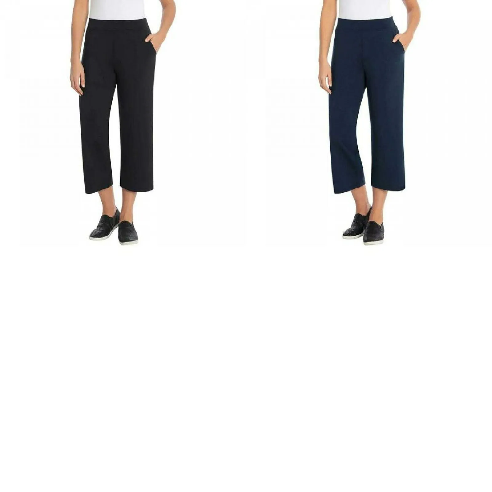 NWT Sentimental Women's Wide Waistband Cropped Soft Knit Pants. 1369425 M