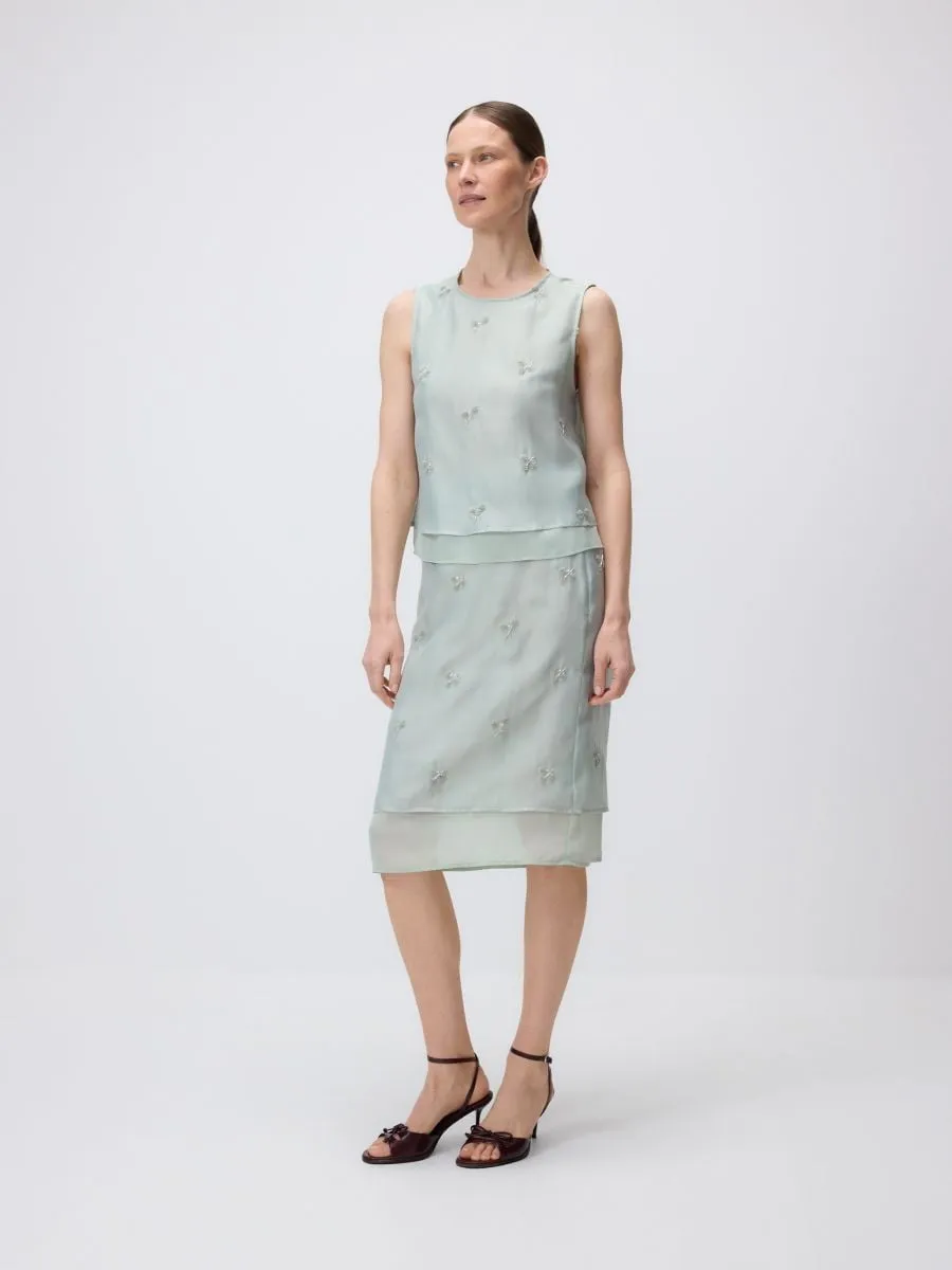 Openwork skirt