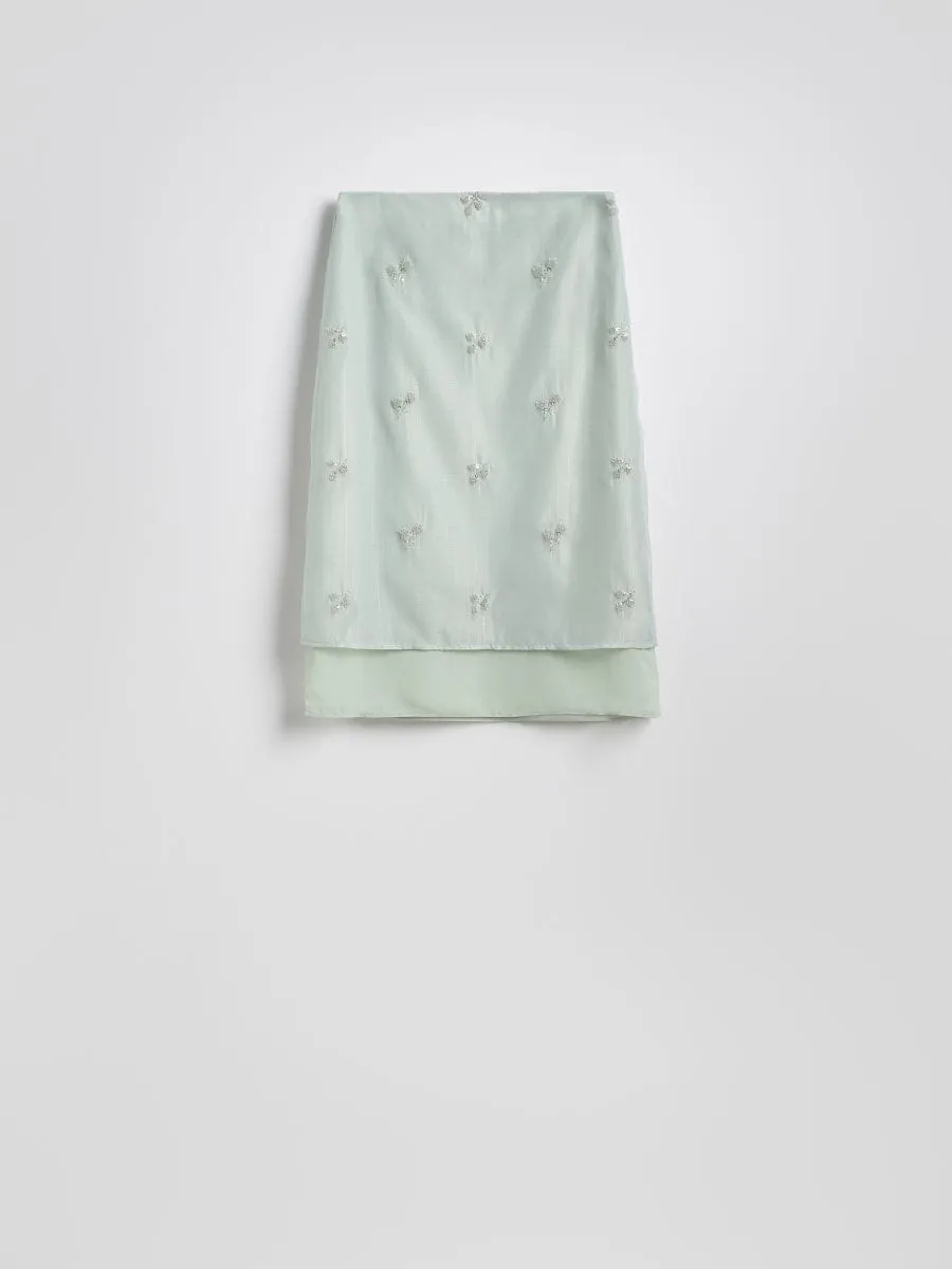 Openwork skirt