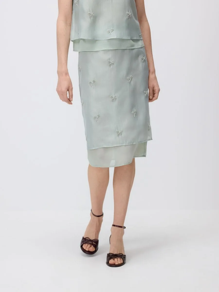 Openwork skirt
