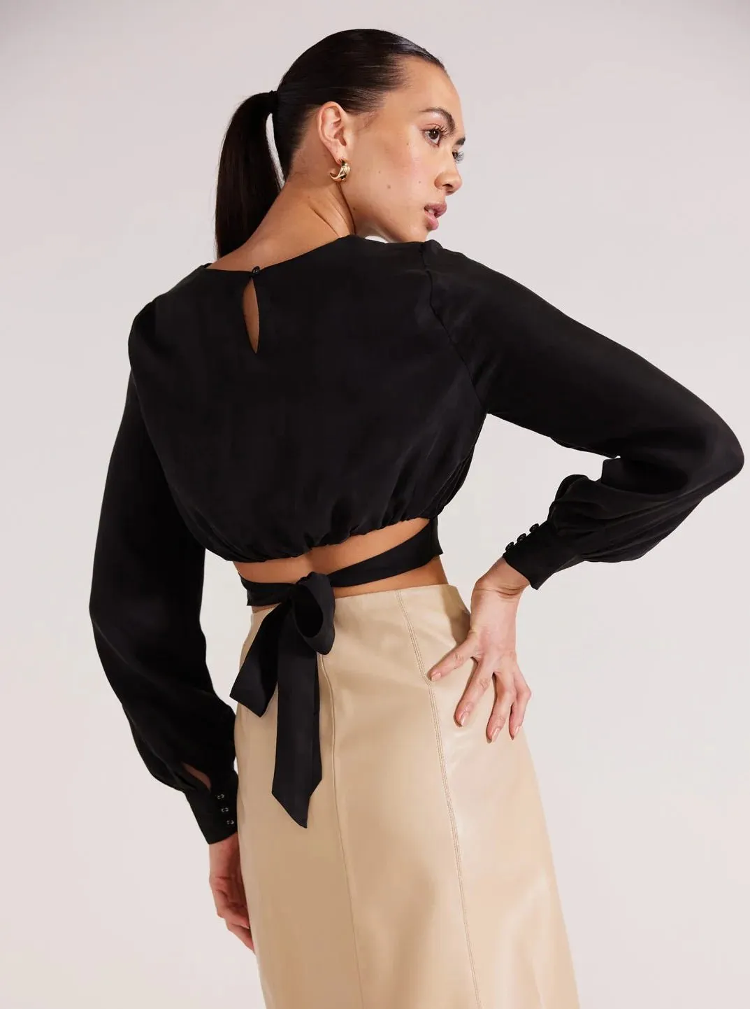 Oslo Faux Leather Midi Skirt