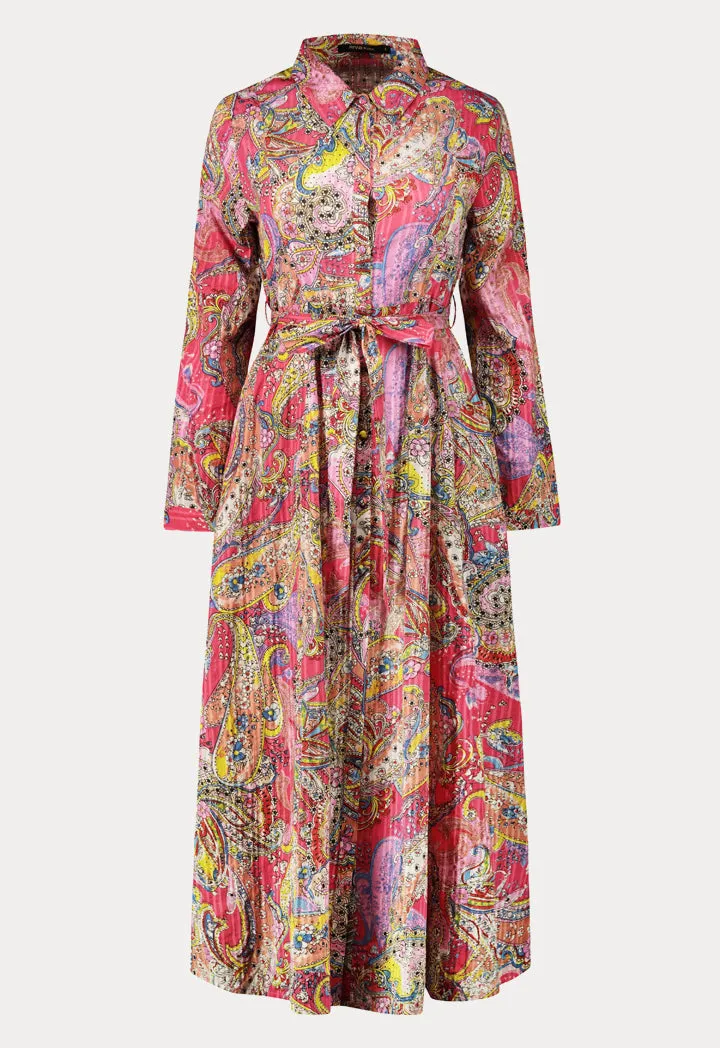 Paisley Multicolor Shirt Dress