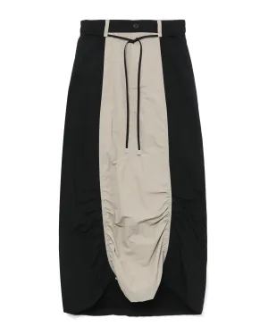 Panelled midi skirt