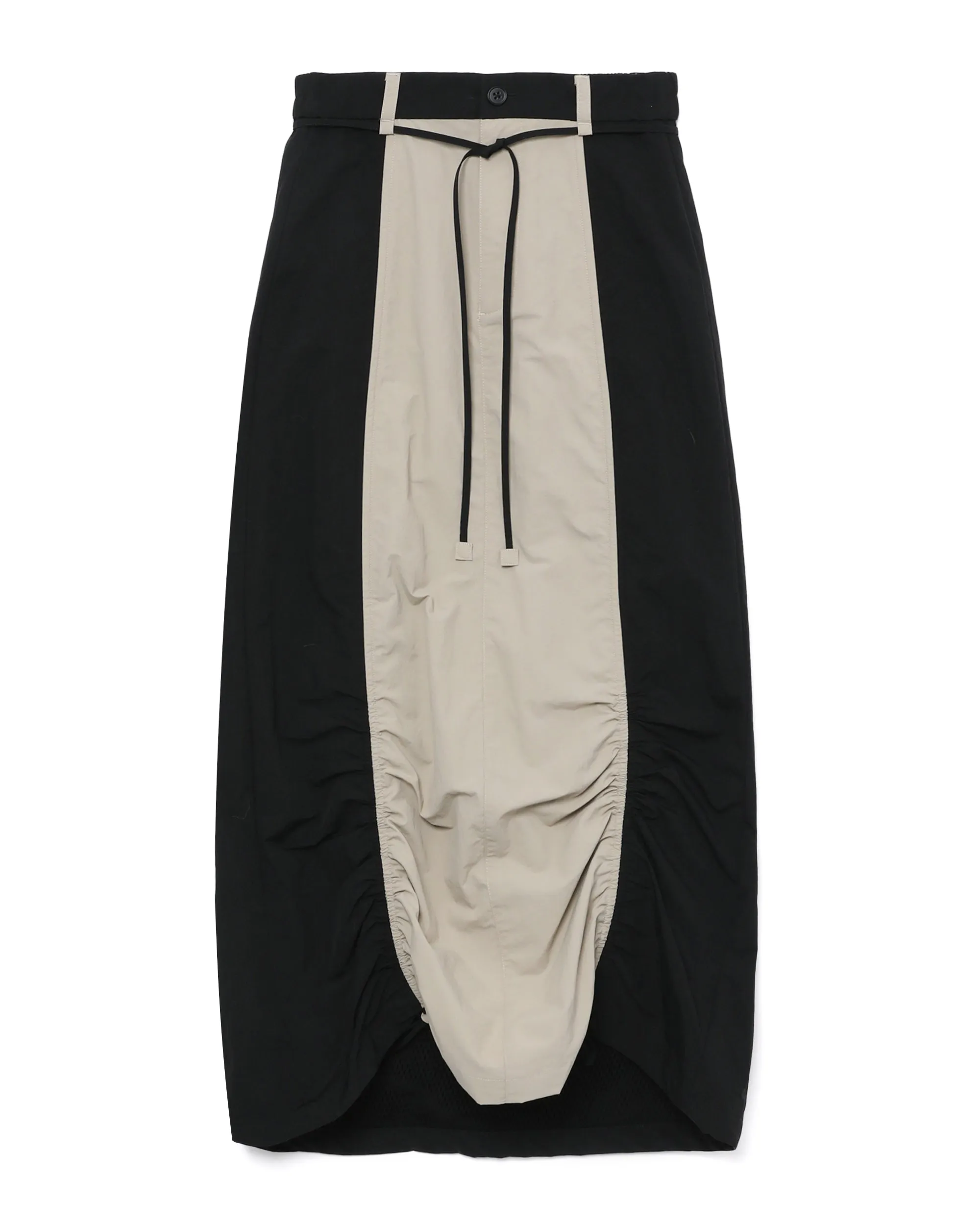 Panelled midi skirt