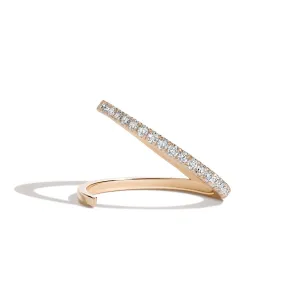 Pavé Slant Ring