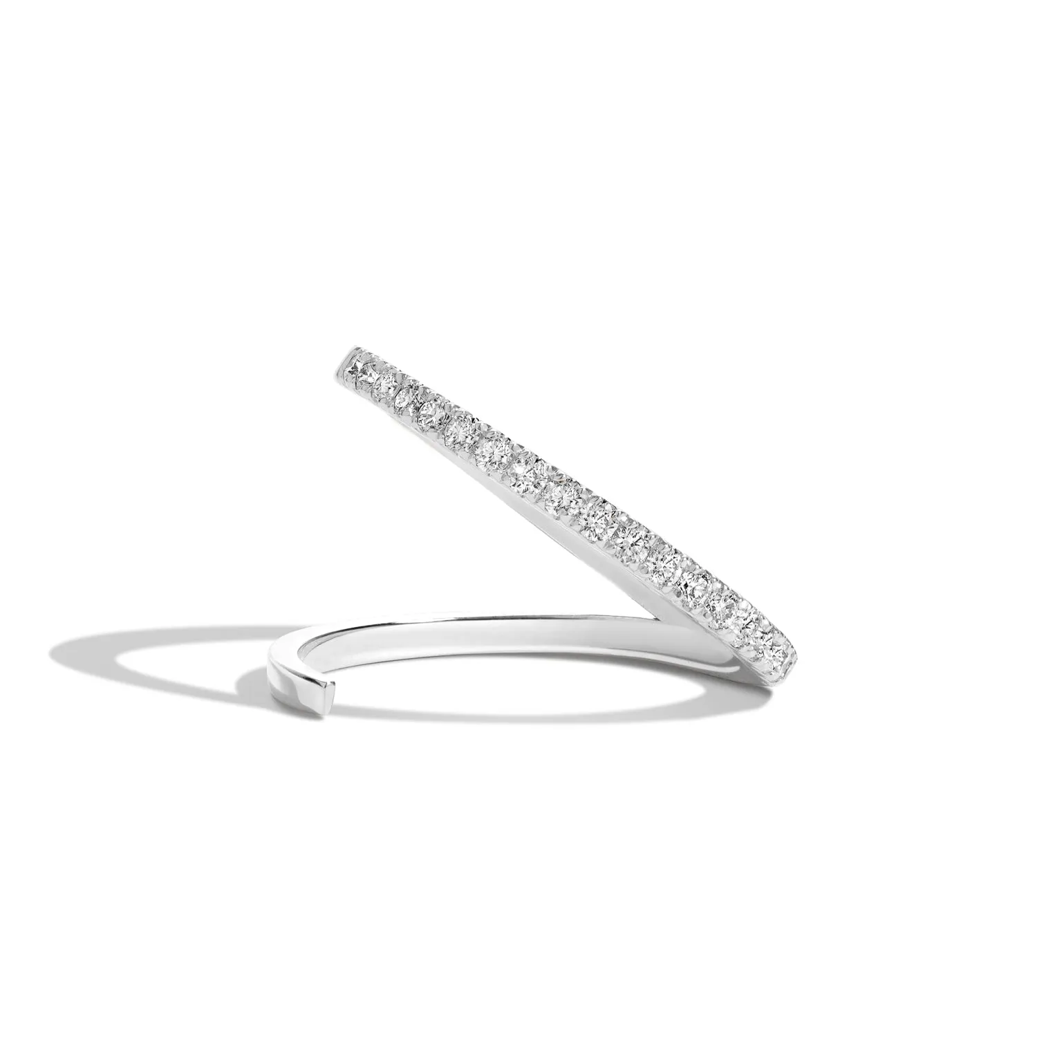 Pavé Slant Ring