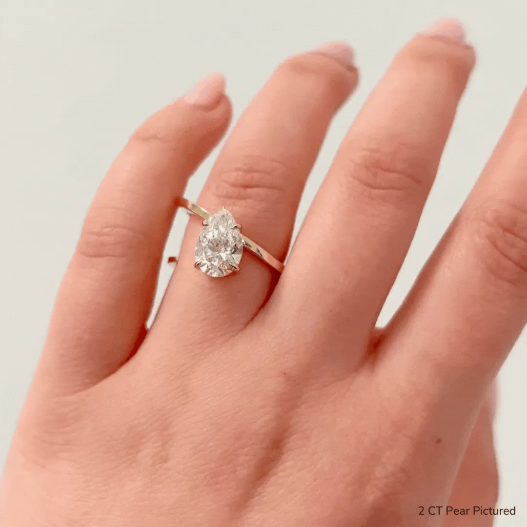 Pear Slant Ring
