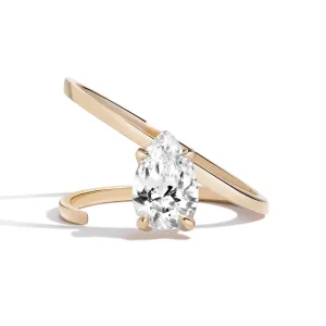 Pear Slant Ring