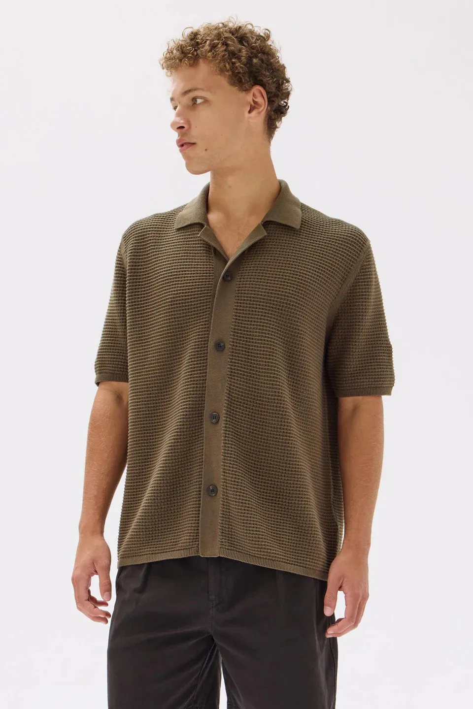 Peyton Knit Shirt Military