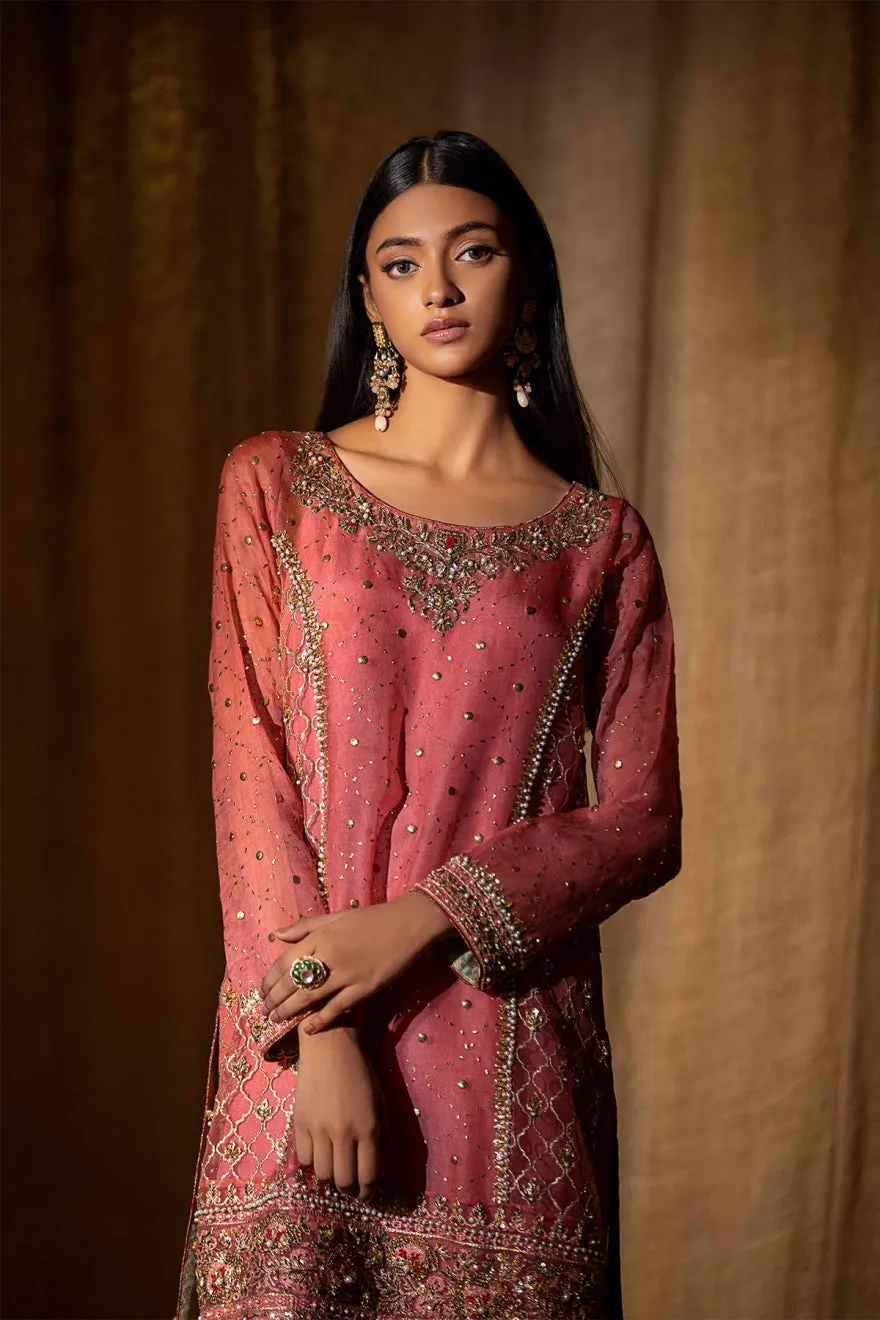 Pink Salwar Kameez Embellished Pakistani Wedding Dress