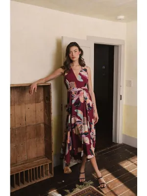 Plum Wrap Dress