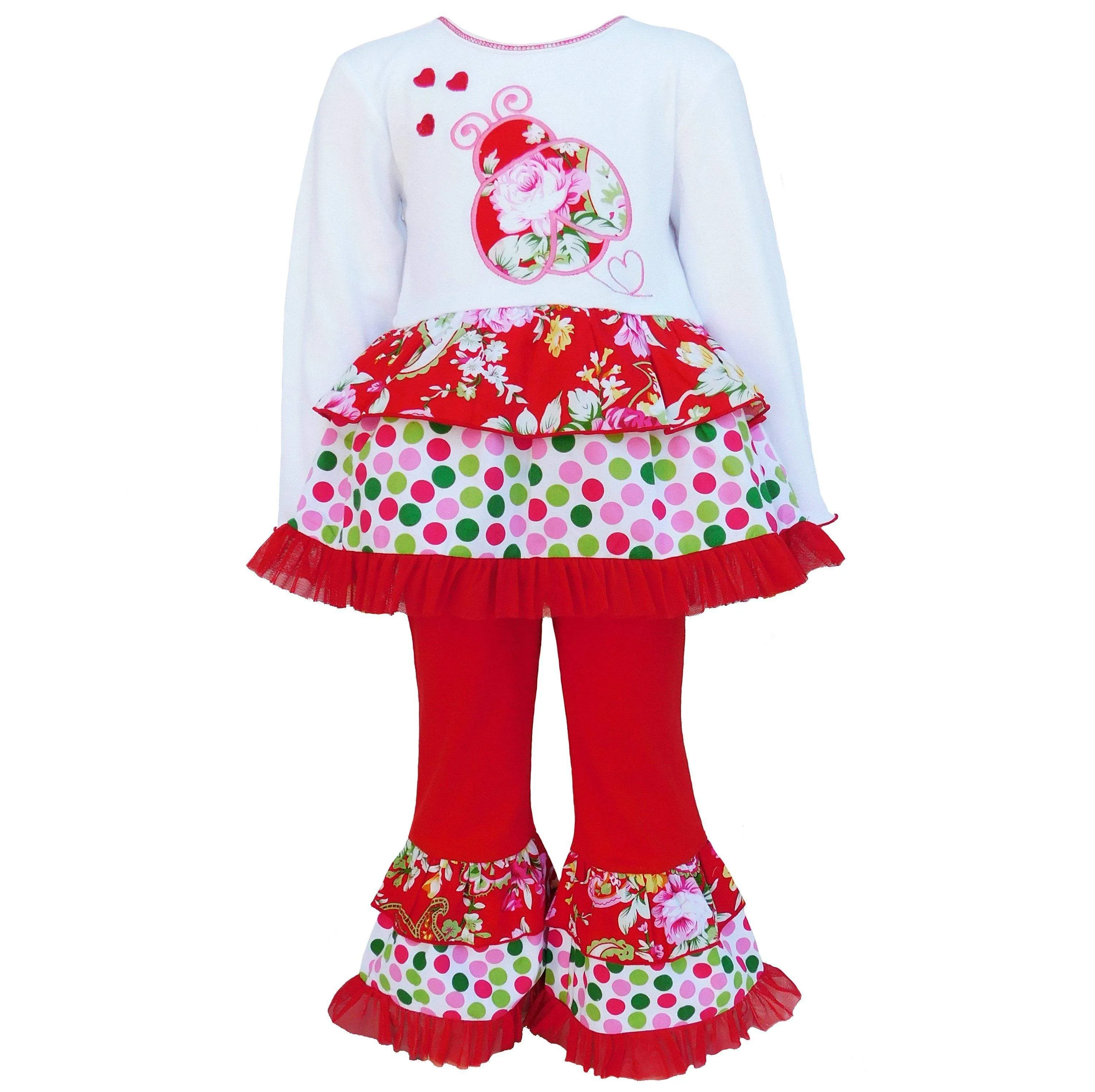 Polka Dot & Floral Rumba Set 2T-8Y