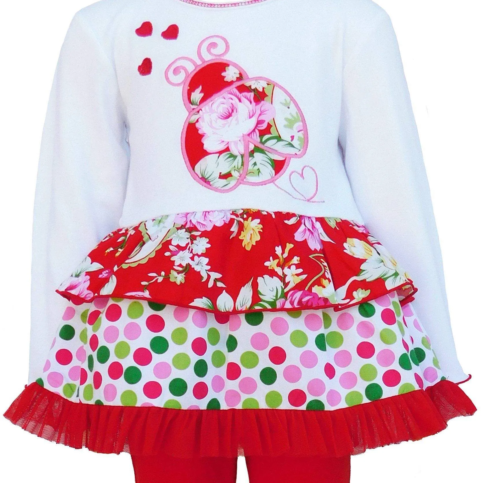 Polka Dot & Floral Rumba Set 2T-8Y