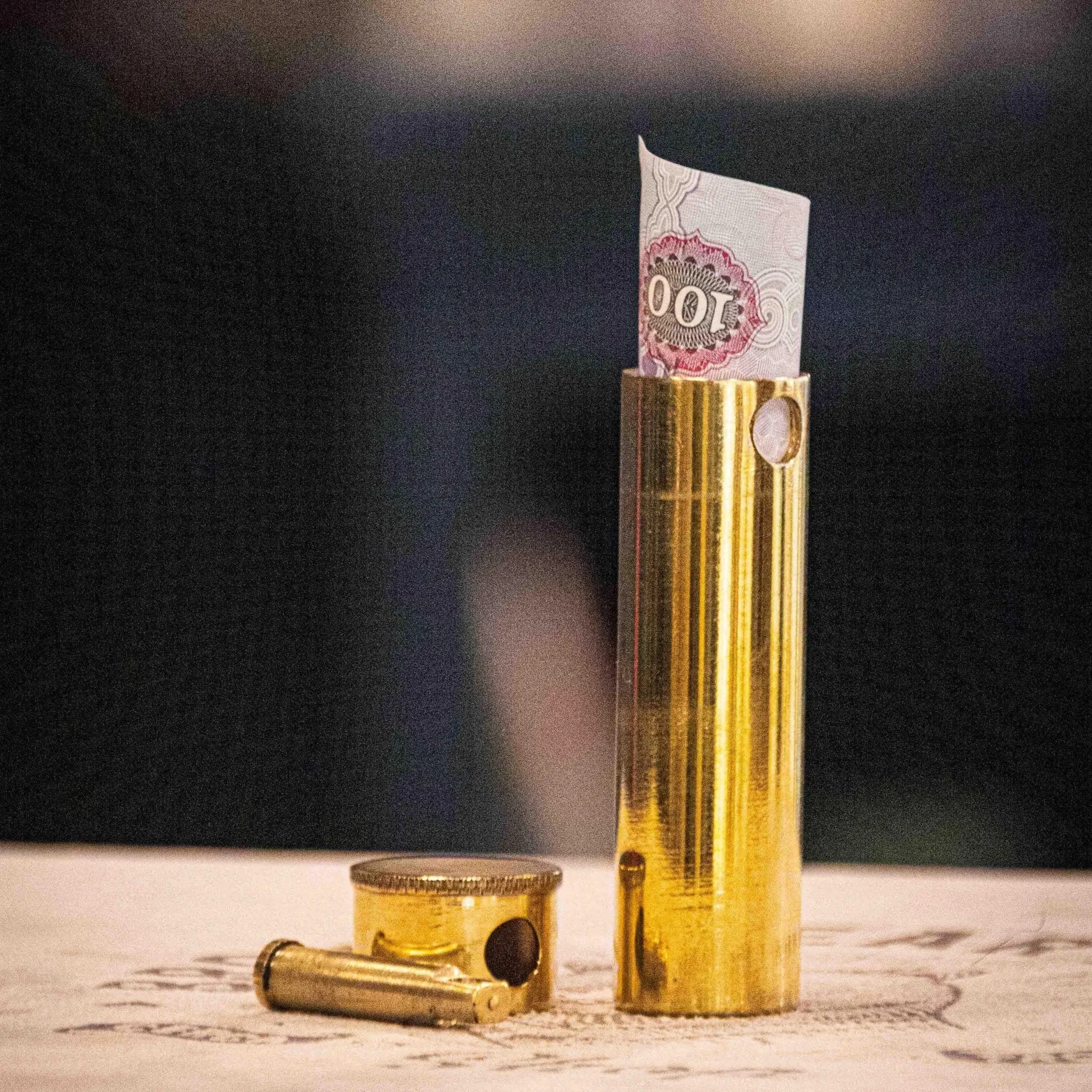 Pro Bill Tube (Brass) by Premium Magic