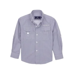 Properly Tied Jet Grey Performance Fishing Shirt