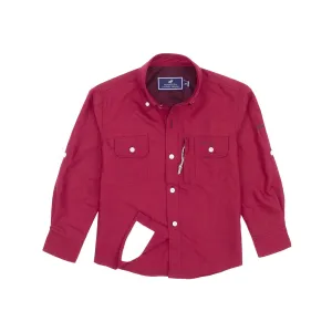 Properly Tied Offshore Fishing Shirt Cardinal