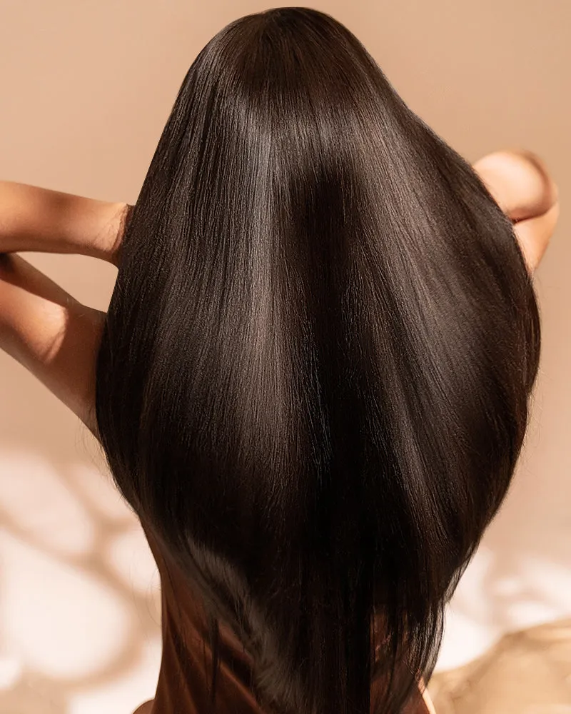 Pure-Luxe™ Silky Straight Natural Black Easy Wear Glueless 13x6 Ultra-Dense Human Hair Wig Pre-Cut Lace