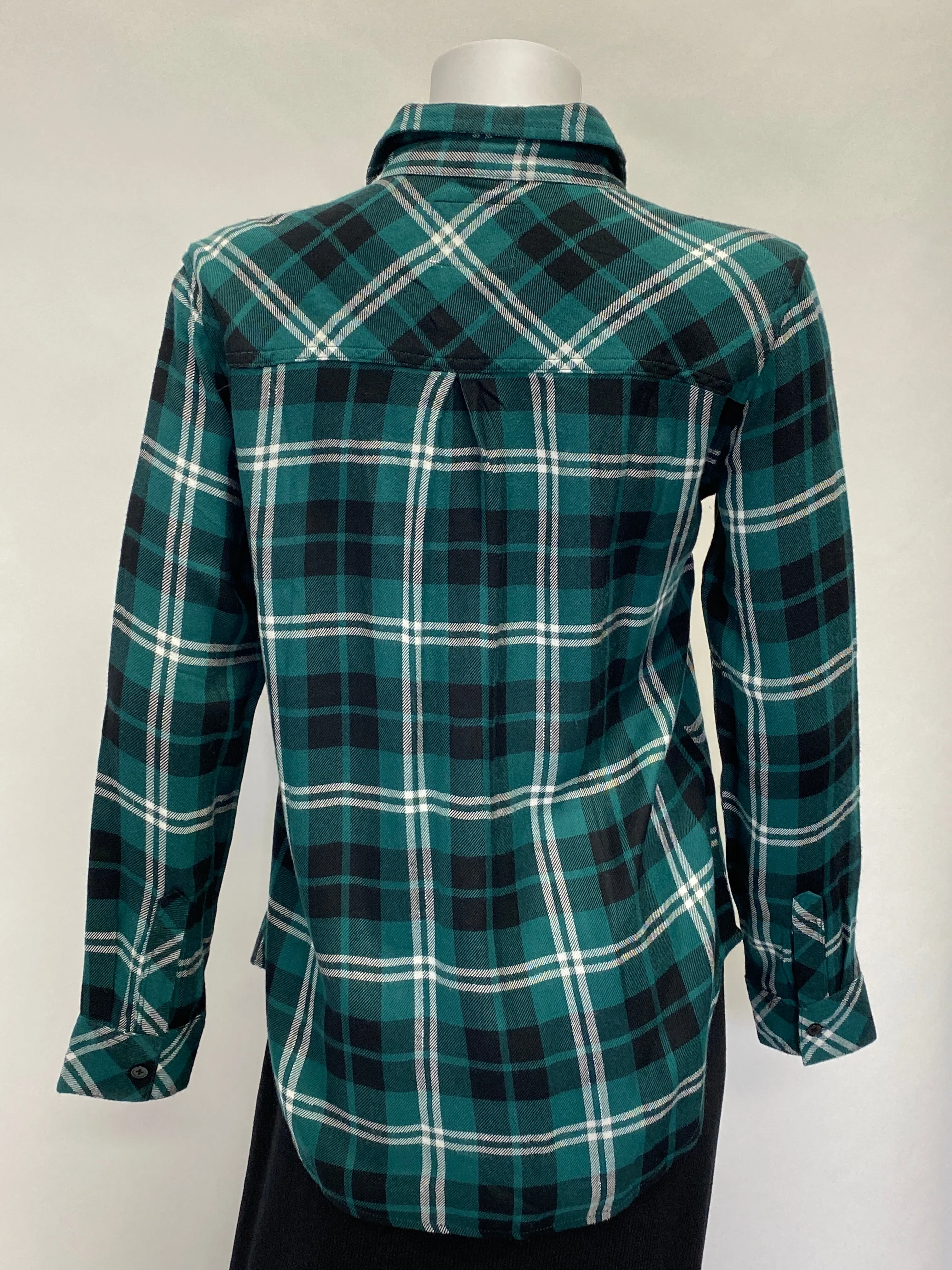 Rails Green and Black Plaid Button Down