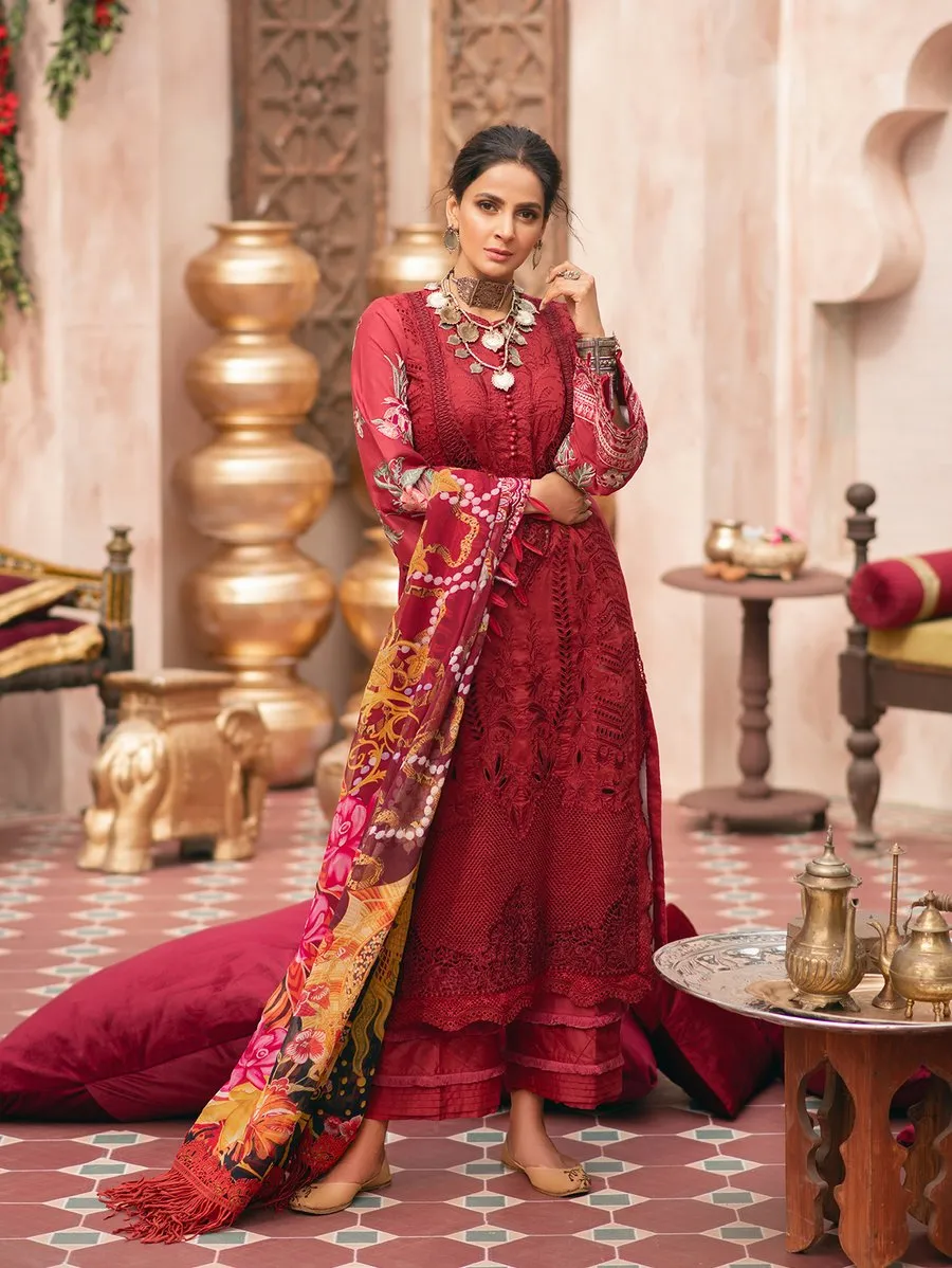 Red Shalwar Kameez Designer Dress for Eid Party #PN505