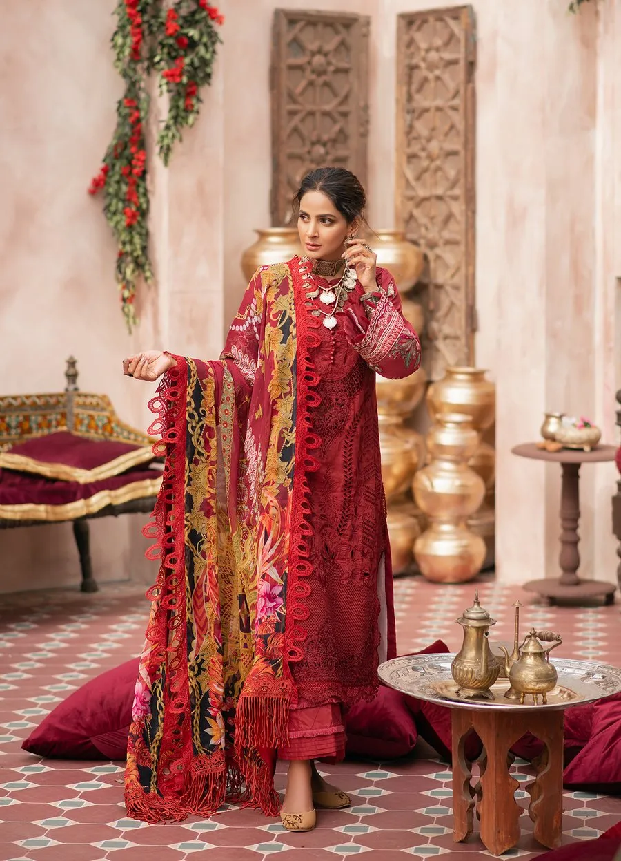 Red Shalwar Kameez Designer Dress for Eid Party #PN505
