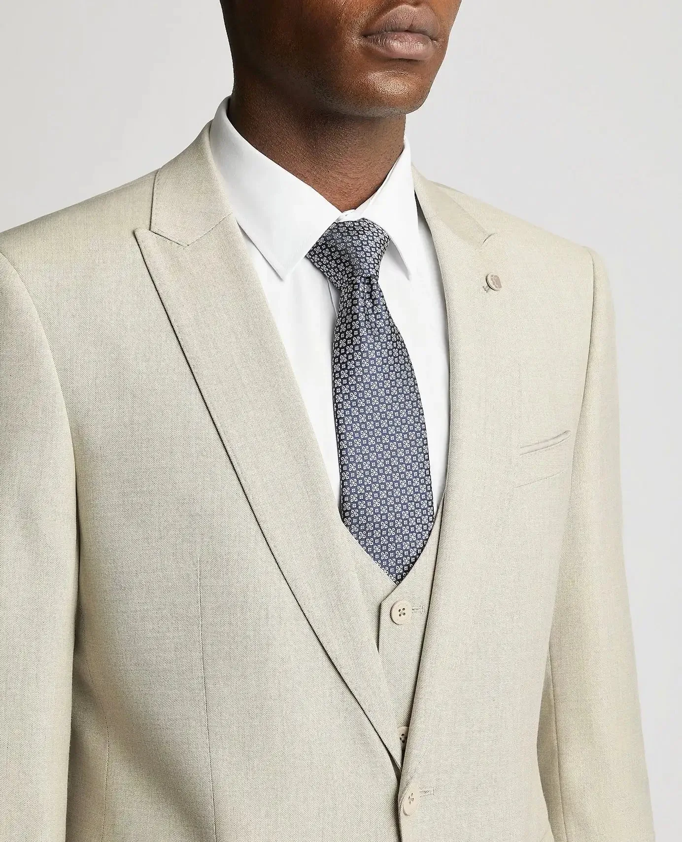 Remus Uomo Mens Slim Fit Stretch Mix & Match Suit Stone