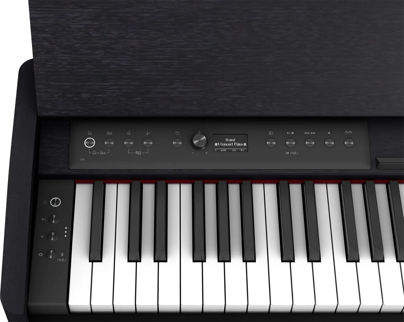 Roland F701-CB Compact Digital Piano Contemporary Black Bundle