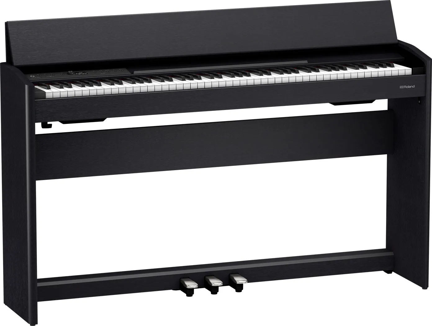Roland F701-CB Compact Digital Piano Contemporary Black Bundle