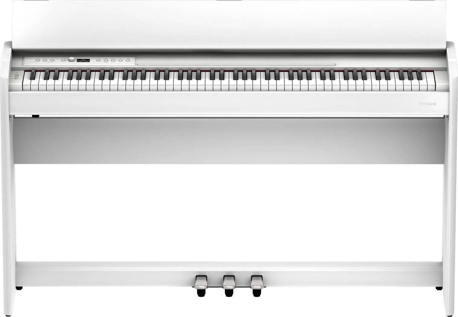 Roland F701-WH Compact Digital Piano White Satin Bundle
