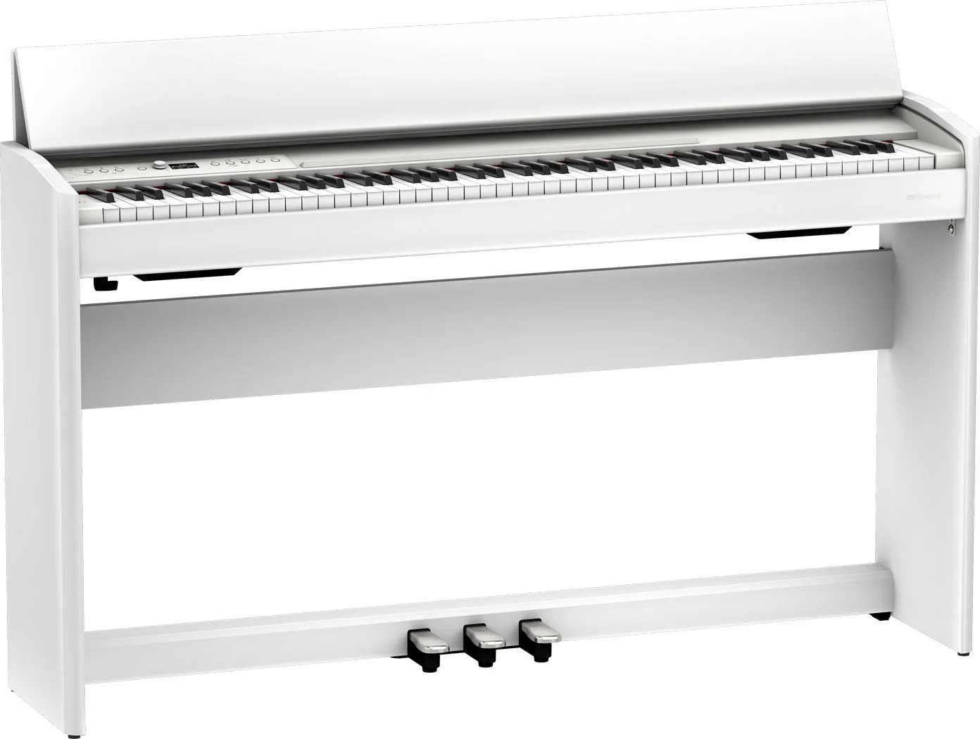 Roland F701-WH Compact Digital Piano White Satin Bundle