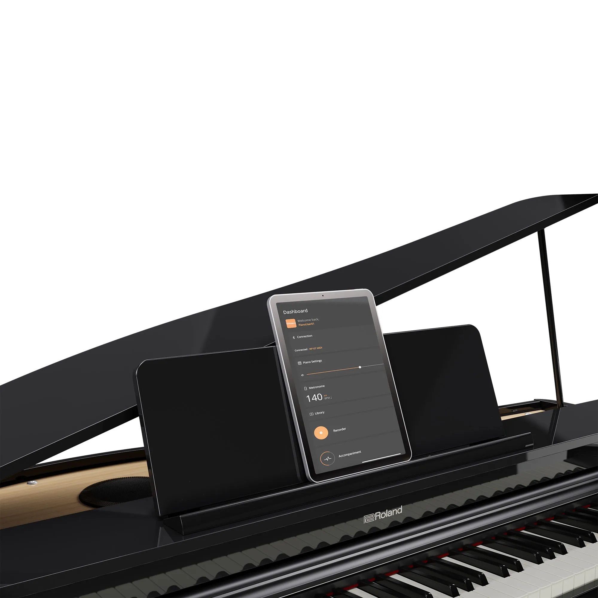 Roland GP-3-PE Compact Digital Grand Piano Polished Ebony