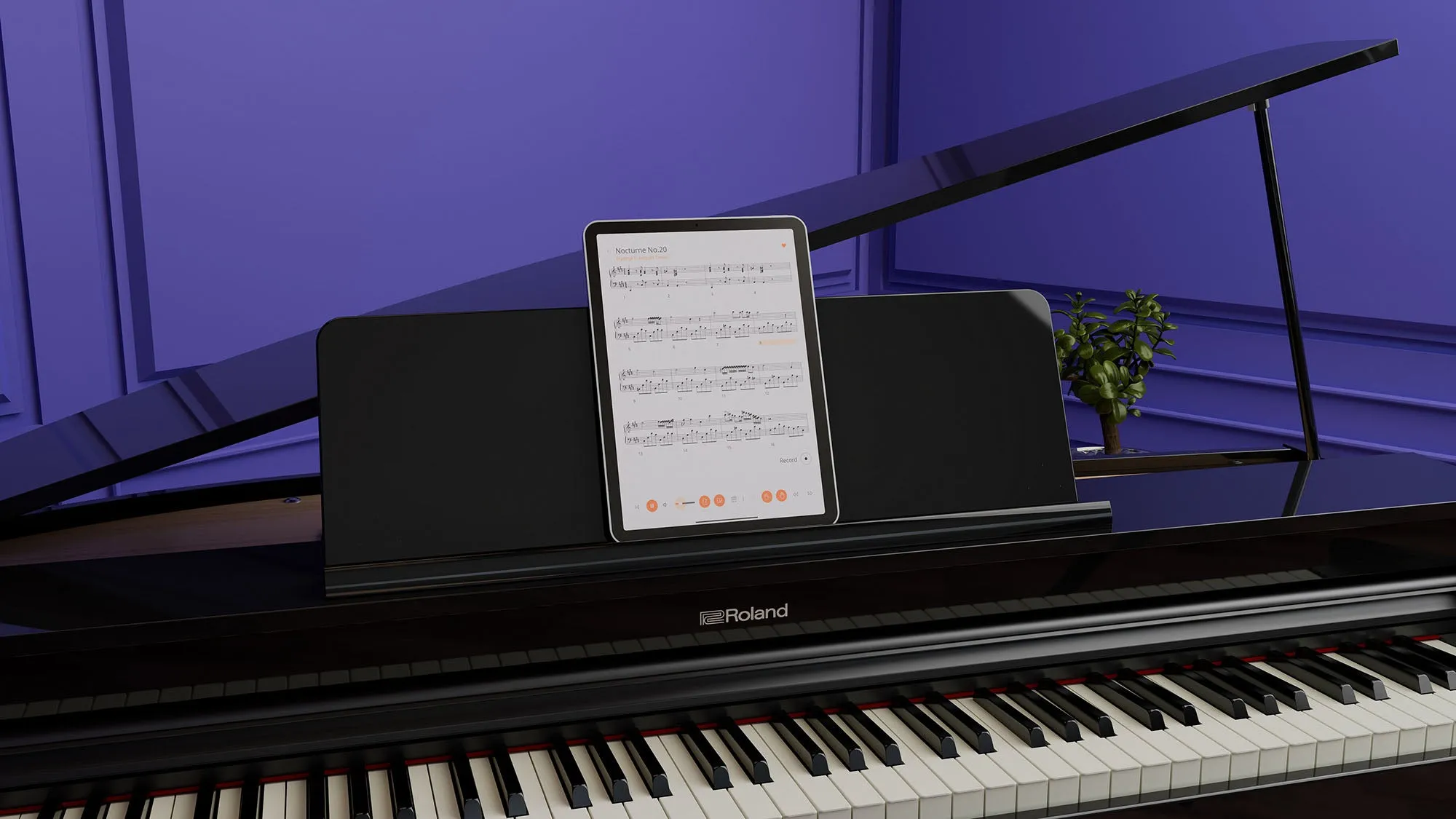 Roland GP-3-PE Compact Digital Grand Piano Polished Ebony