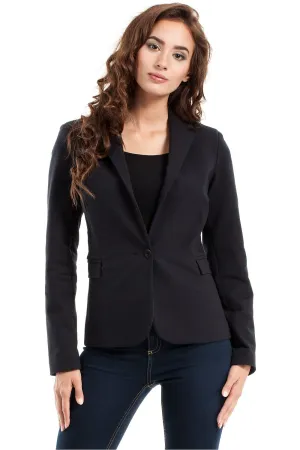 Rolled Sleeve Fitted Blazer