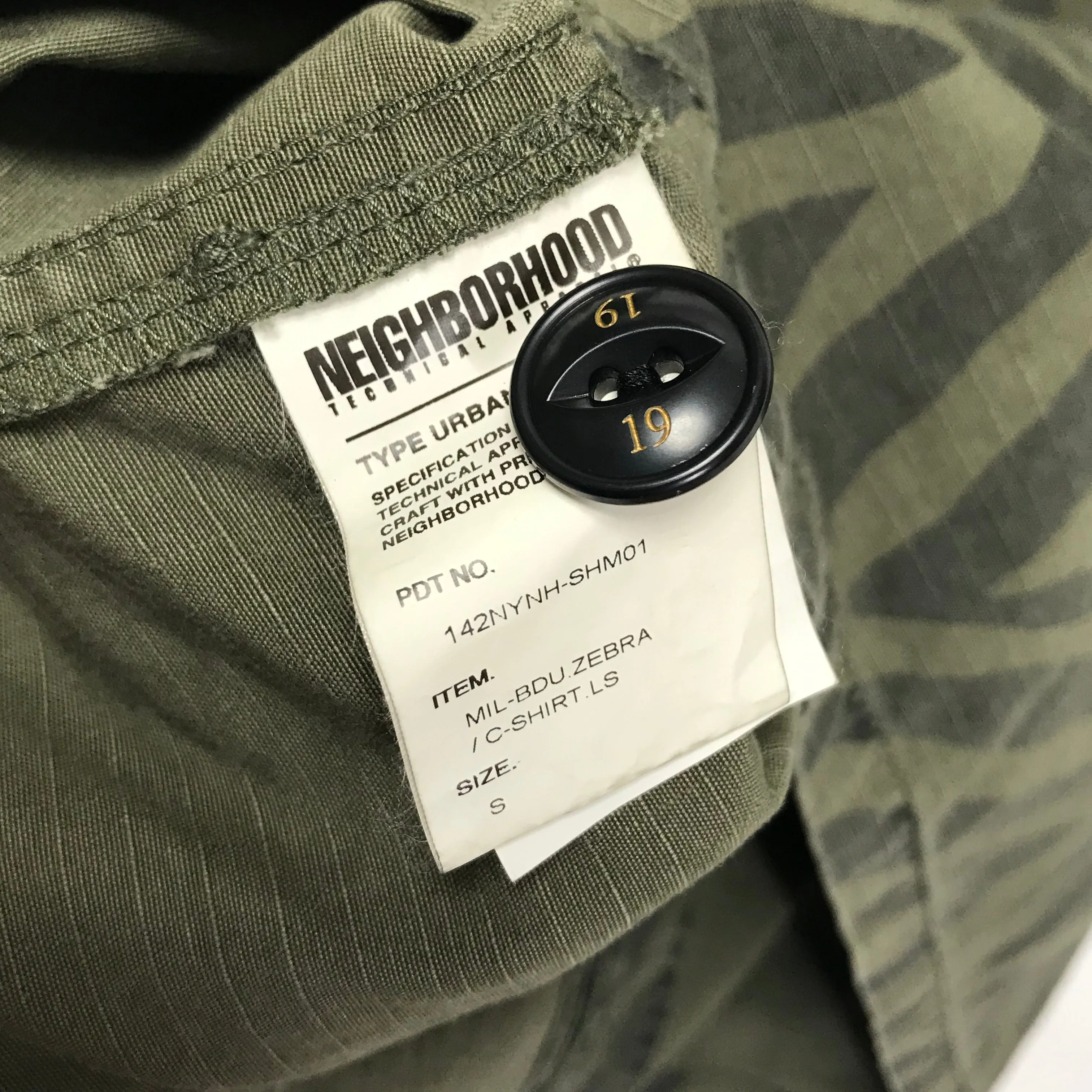 [S] DS! Neighborhood 14AW MIL-BDU Zebra C-Shirt Jacket